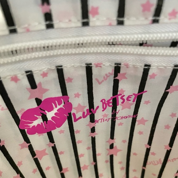 Betsey Johnson Amor mini backpack purse hearts romantic eclectic feminine unique